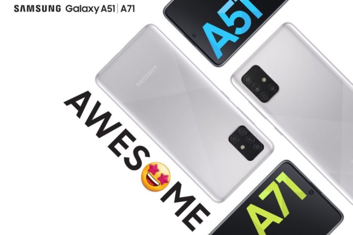 Galaxy A51 A71 Haze Crush Silver