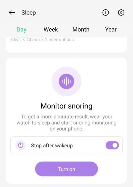 Fitur OSleep Monitoring OPPO Watch Free